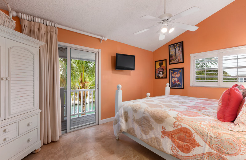 Rental bedroom at Florida Keys Vacations Inc.