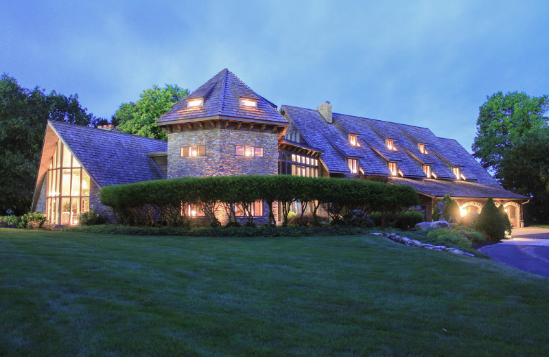 Exterior view of Twin Pine Manor.