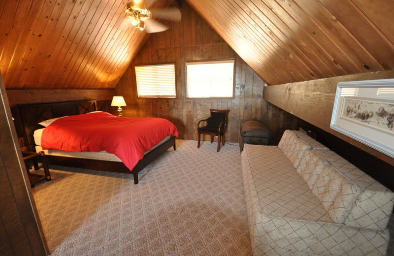 Rental bedroom at Yosemite Region Resorts.