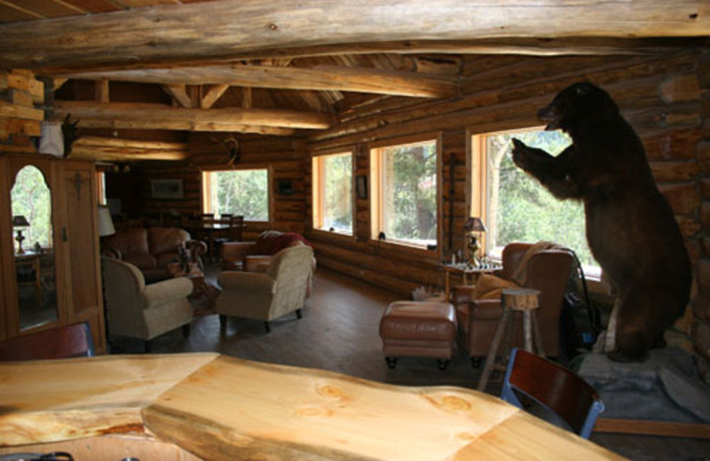 Lounge at Ts'yl-os Park Lodge.