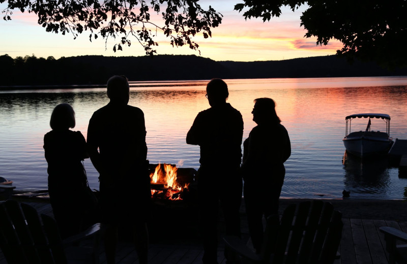 Sunset at Sir Sam's Inn & Spa.
