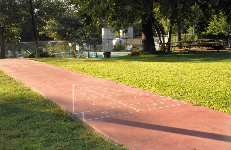 Shuffleboard at Heart of Texas Lake Resort.