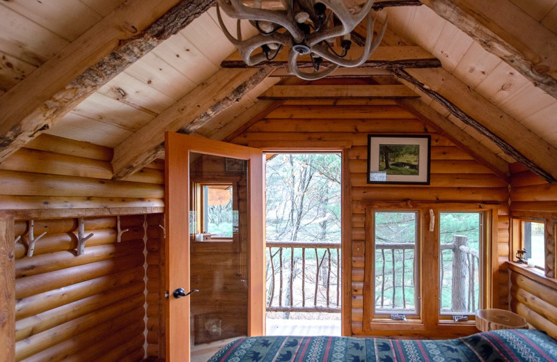 Treehouse interior at Moose Meadow Lodge & Treehouse.