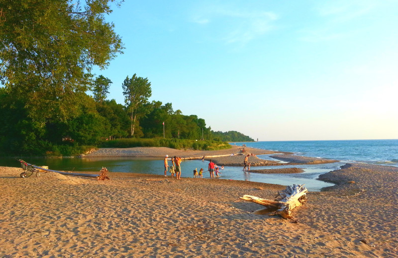 Sandy Beach on the shores of Lake Huron