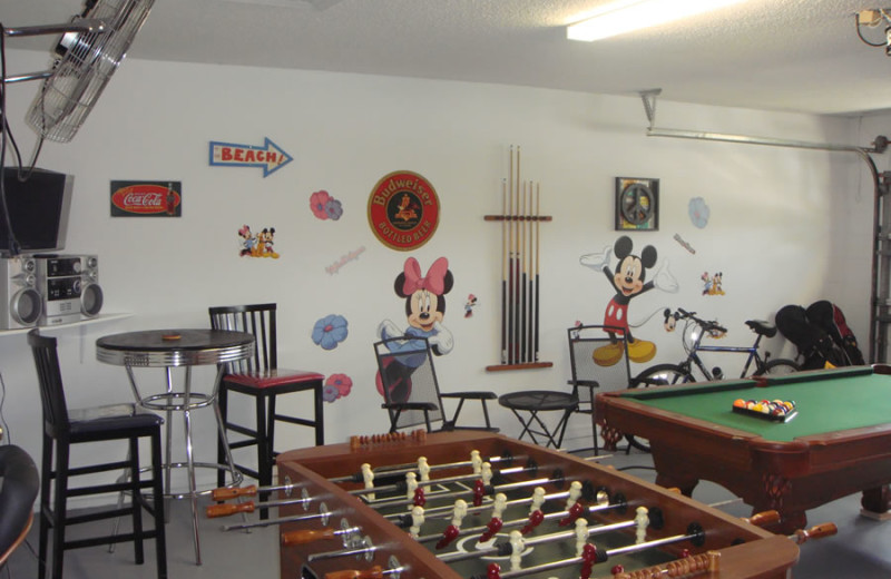 Rental game room at Sunkiss Villas.