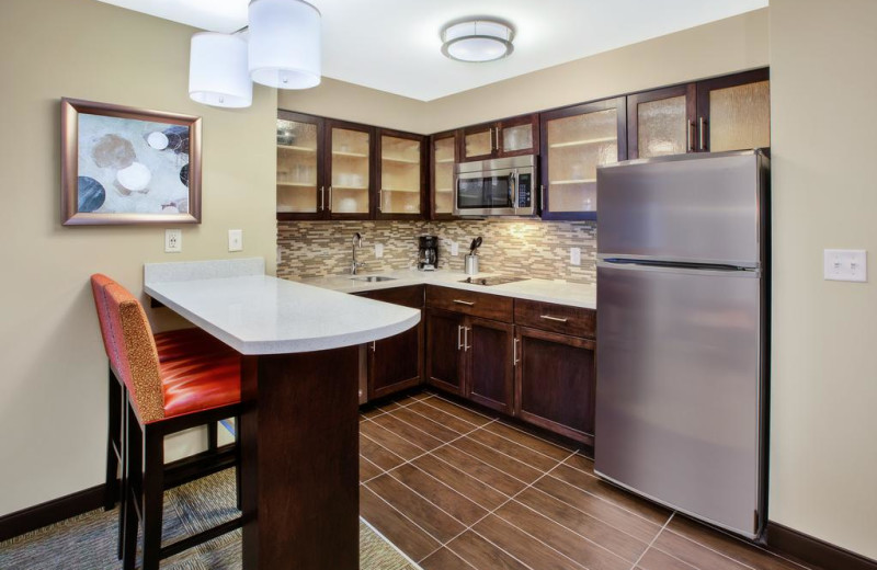 Guest kitchen at Staybridge Suites - Benton Harbor.