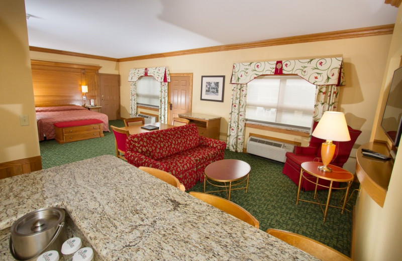 Guest room at Oglebay Resort and Conference Center.