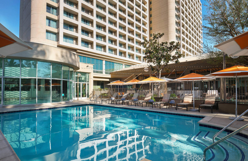 Outdoor pool at Warner Center Marriott Woodland Hills.