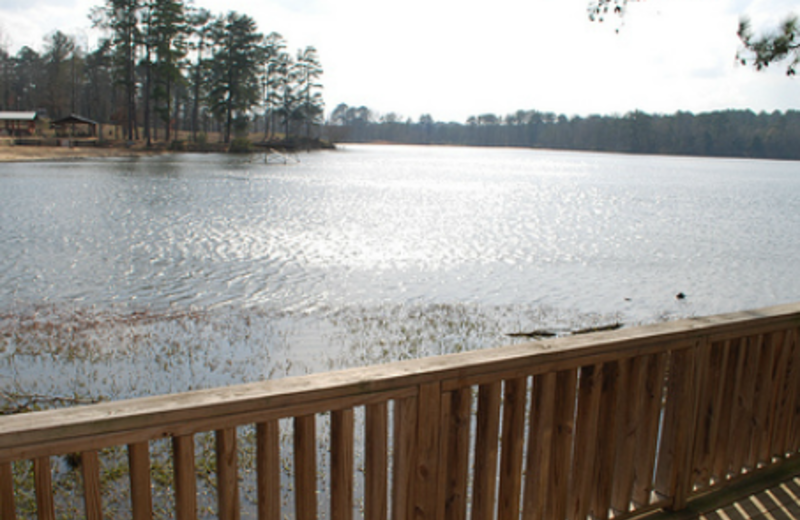 Deck view at Yogi on the Lake.