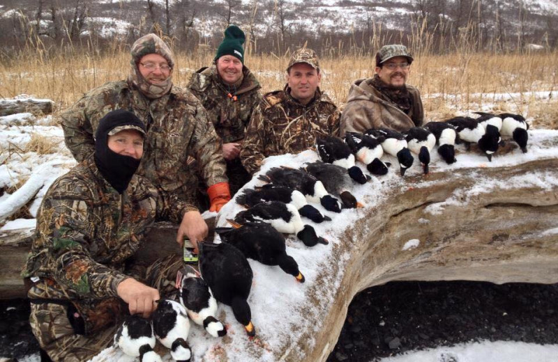 Waterfowl hunting at Port Lions Lodge.