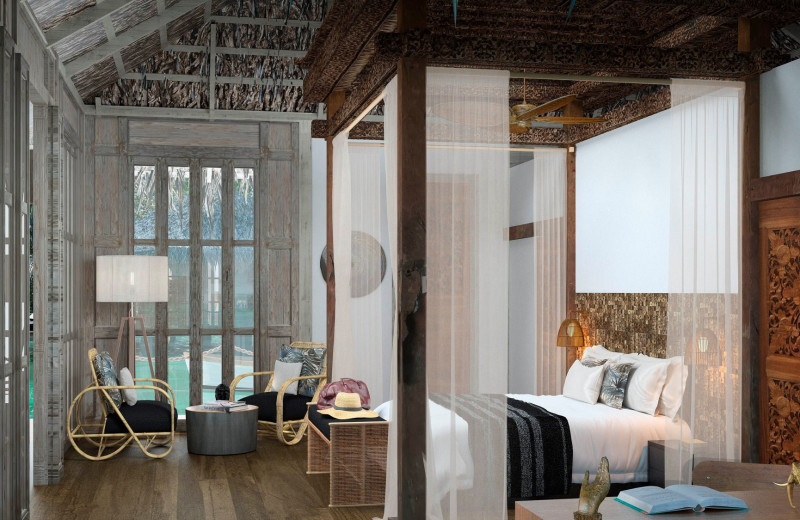 Guest room at Bocas Bali Resort.