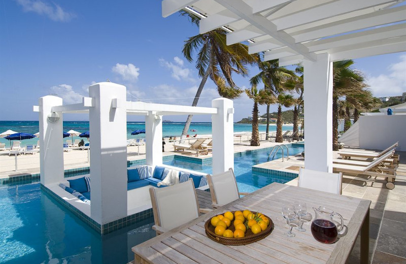 Vacation rental pool at Coral Beach Club.