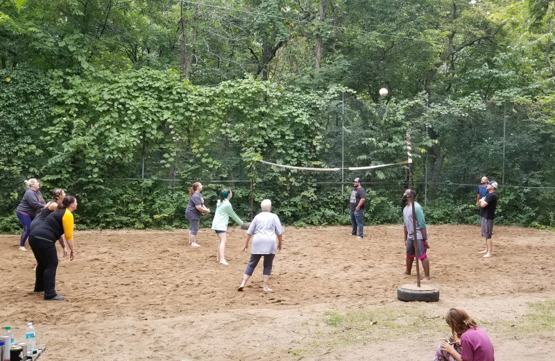 Volleyball at Riverside Resort.