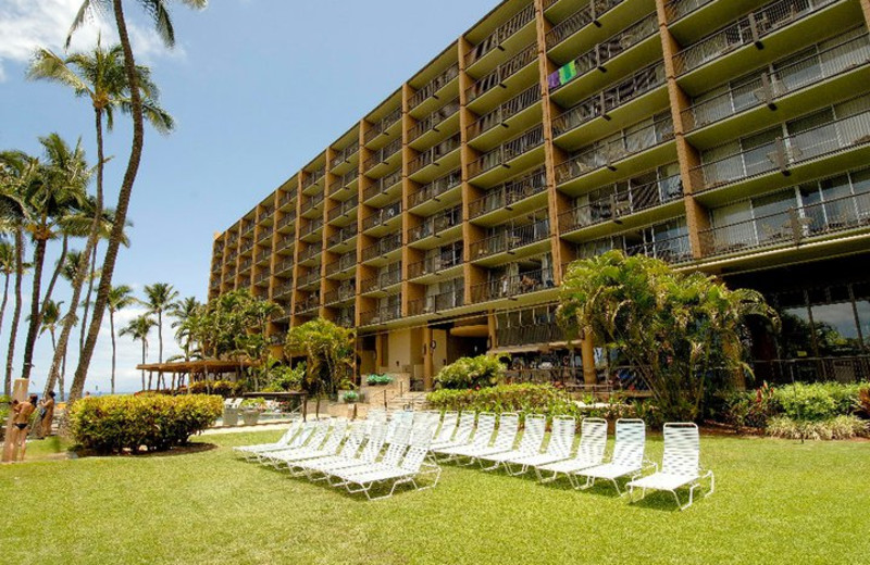 Sun chairs at Mana Kai Maui.