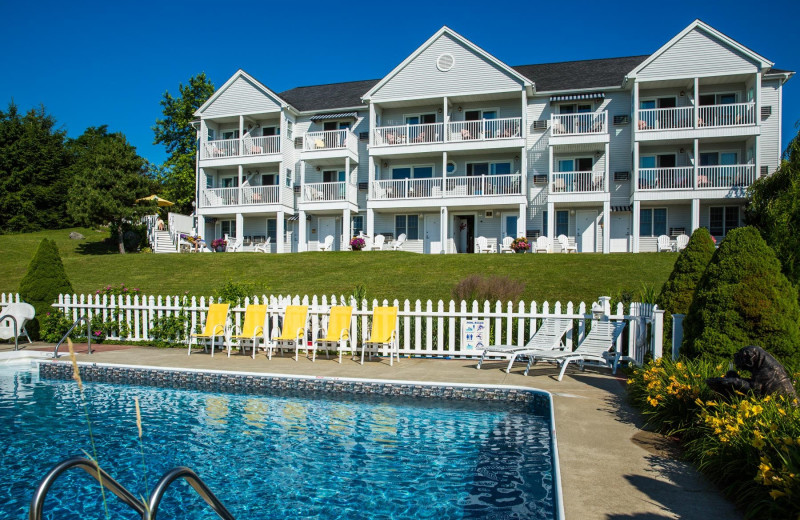 Outdoor pool at Strawberry Hill Seaside Inn.