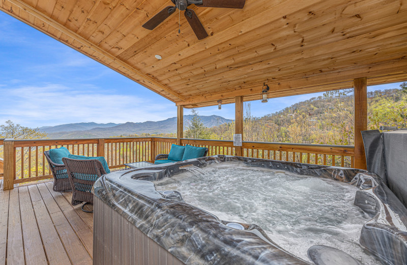 Jacuzzi at American Patriot Getaways - Ober The Top Views.