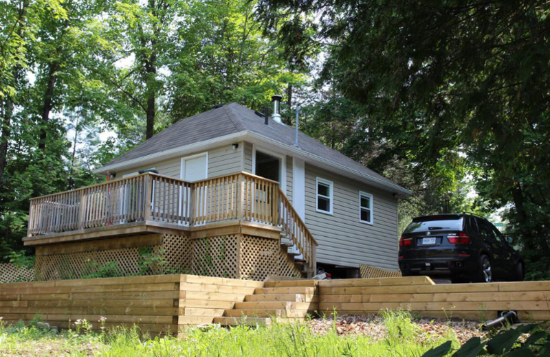 Cabin exterior at Myers Cave Resort.