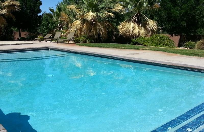 Rental pool at Utah Family Lodges.