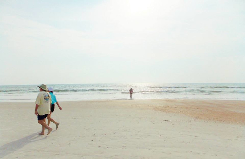 Beach at Family Sun Vacation Rentals.