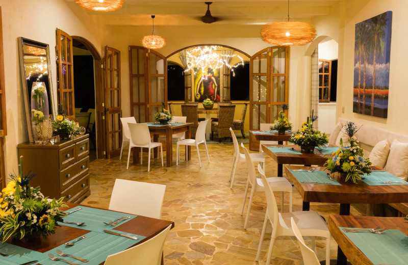 Dining at El Castillo Boutique Luxury Hotel.