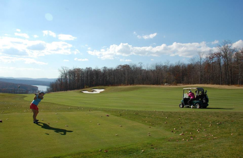 Playing Golf at Wisp Resort
