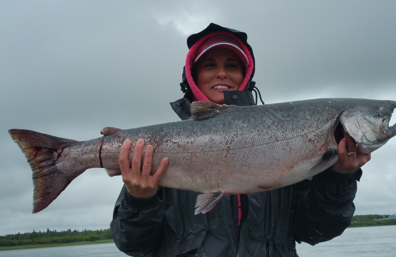 Fishing at Alaska's Gold Creek Lodge.