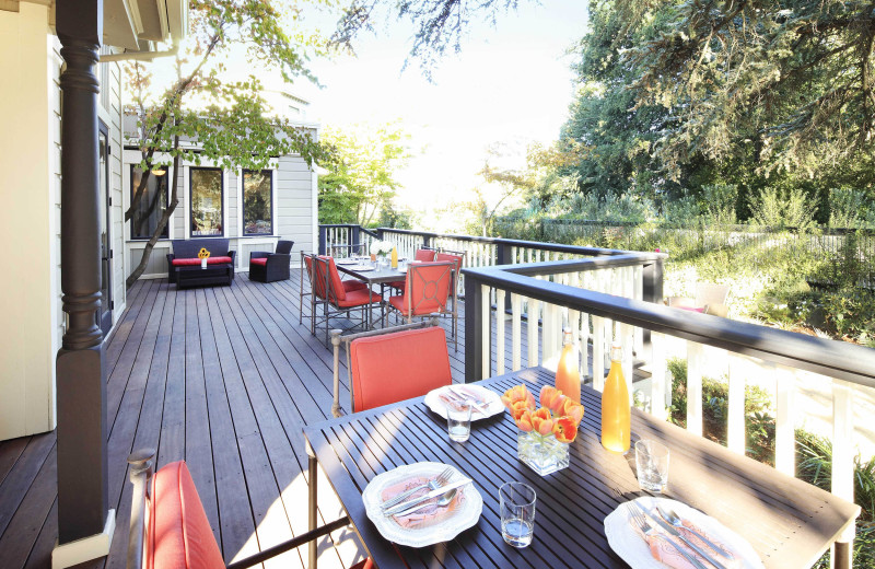 Patio at Grape Leaf Inn.