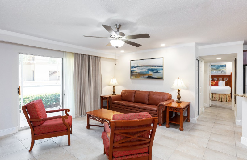 Guest room at Westgate Blue Tree Resort.