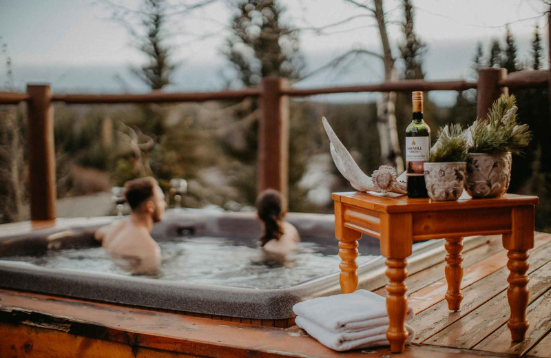 Hot tub at Big Creek Lodge.