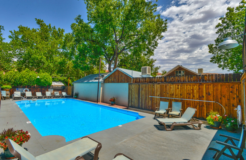 Outdoor pool at Moab Rustic Inn.