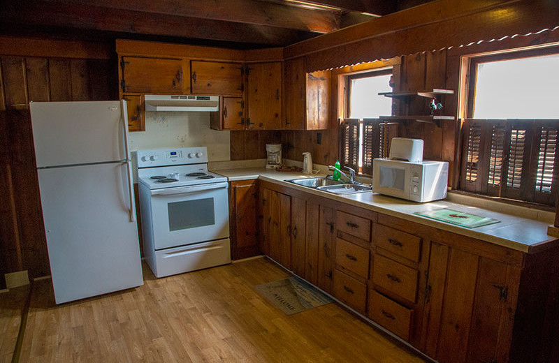 Cottage kitchen at Oceanic Motel Ocean City.