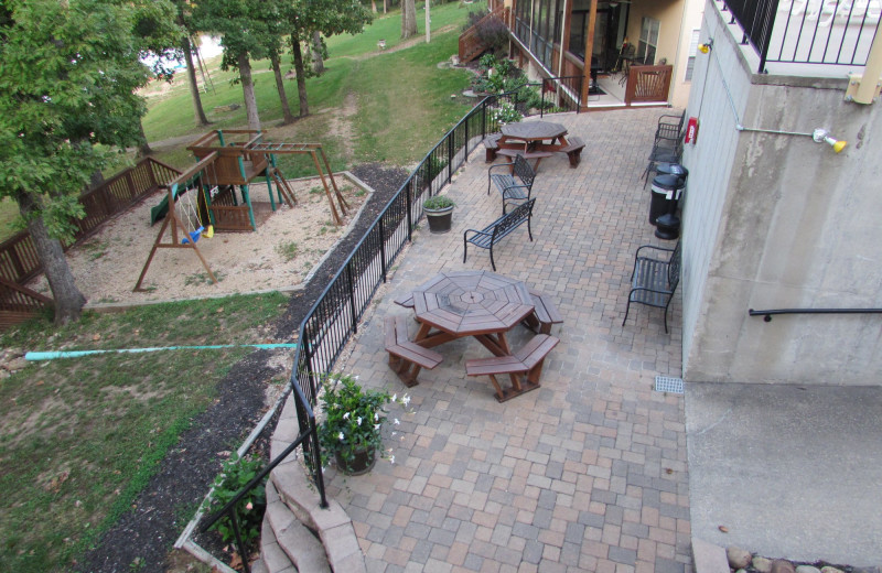 Patio at Vickery Resort On Table Rock Lake.