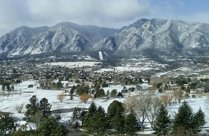 Winter time at Cheyenne Mountain Resort.