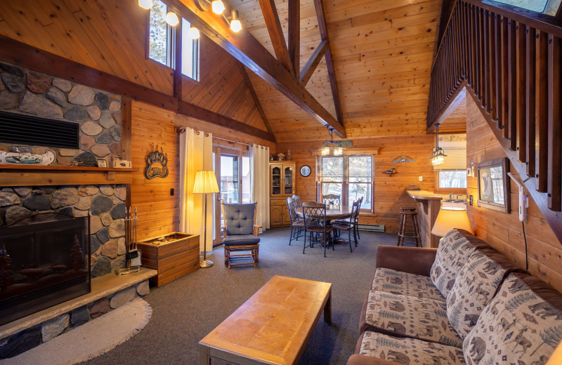 Cabin interior at Boyd Lodge.