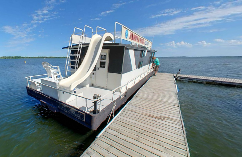 Houseboat at Hiawatha Beach Resort.