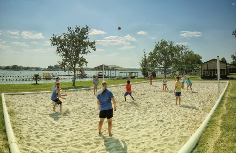 Volleyball at Camp Champions on Lake LBJ.