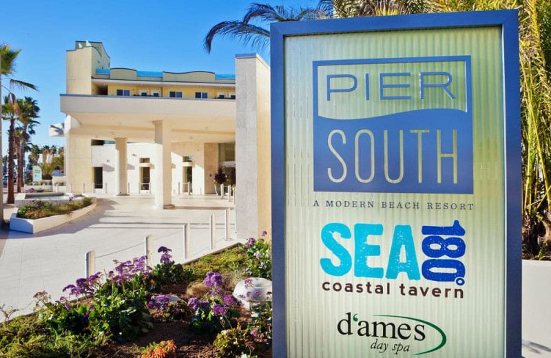 Exterior view of Pier South Resort.