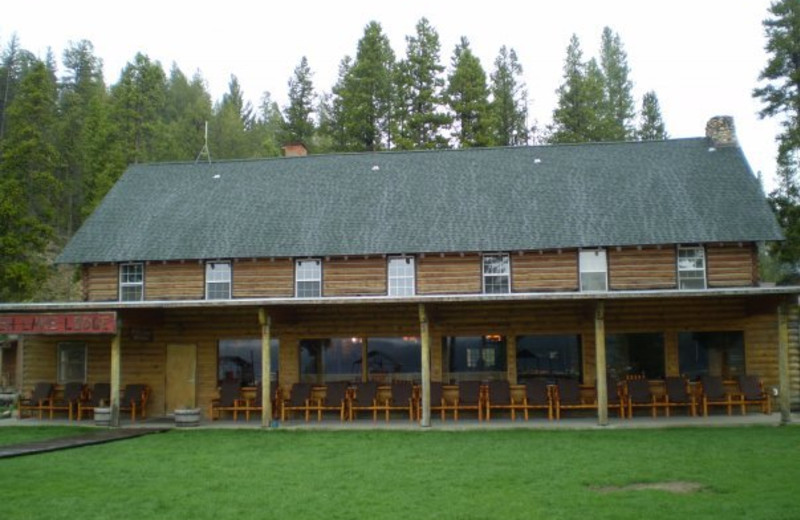 Redfish Lake Lodge exterior.