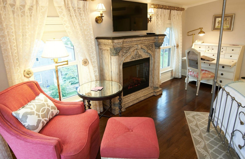 Guest bedroom at Saybrook Point Inn, Marina & Spa.