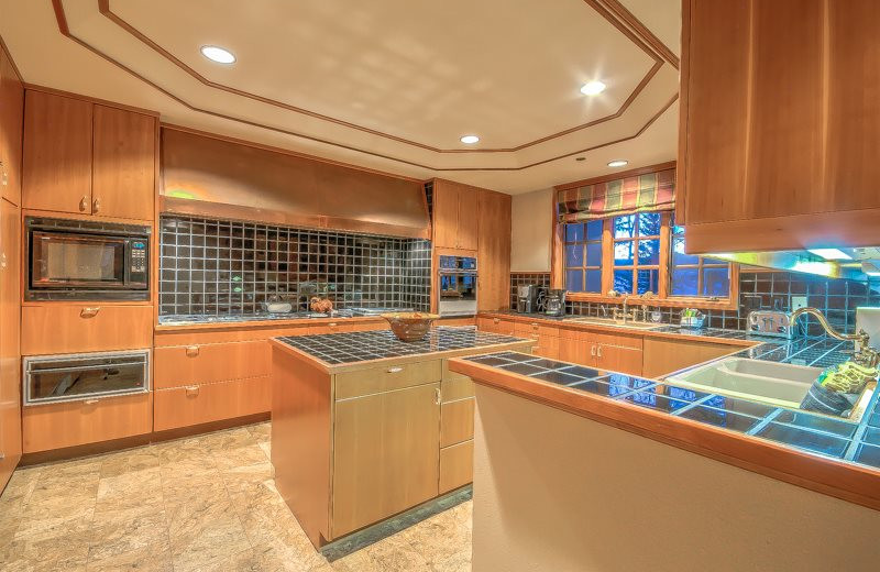 Rental kitchen at Retreatia.com.