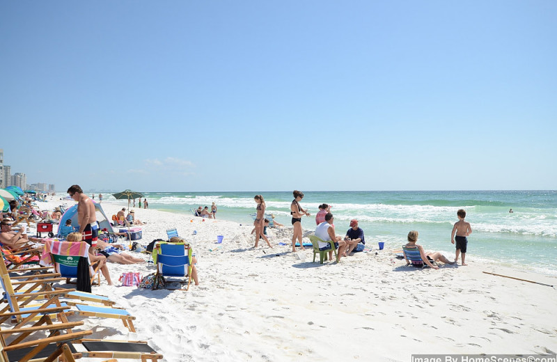 The beach at Sandpiper Cove.