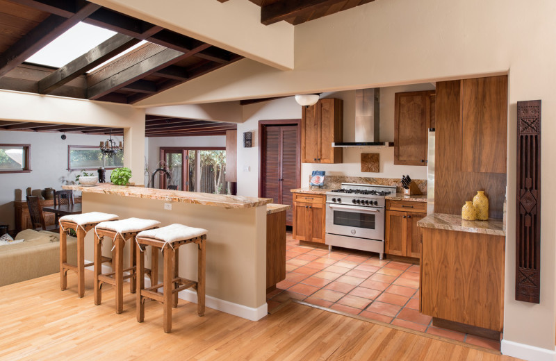 Rental kitchen at Cal Vacation Homes.