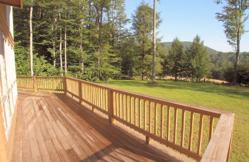 Vacation rental deck at Beaver Ridge and Northpoint.