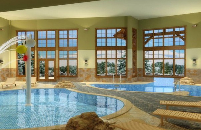 Indoor pool area at Grand Lodge on Peak 7.