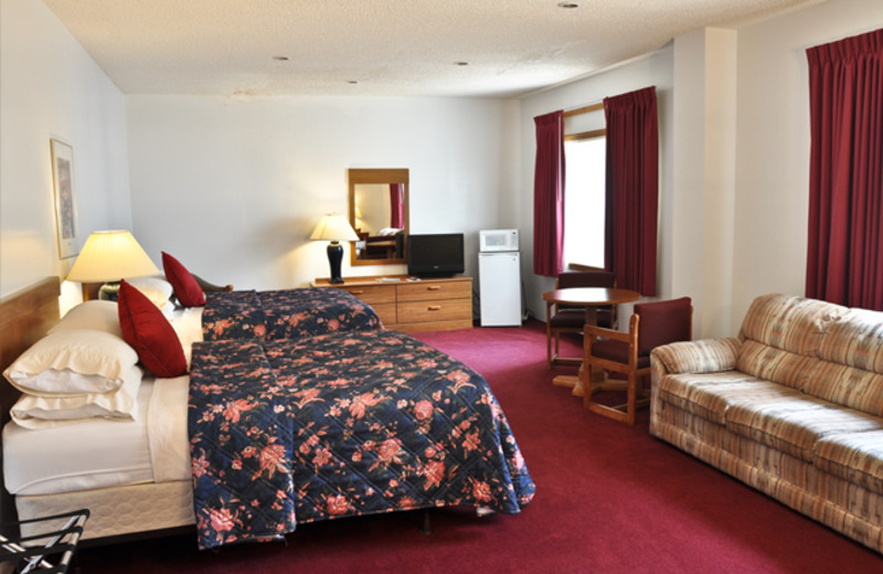 Guest room at The Falls Motel.