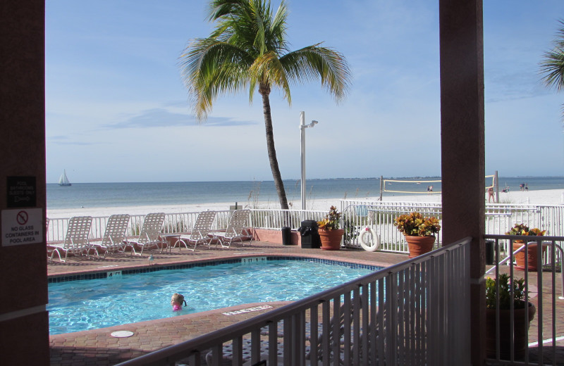 Outdoor pool at Edison Beach House.