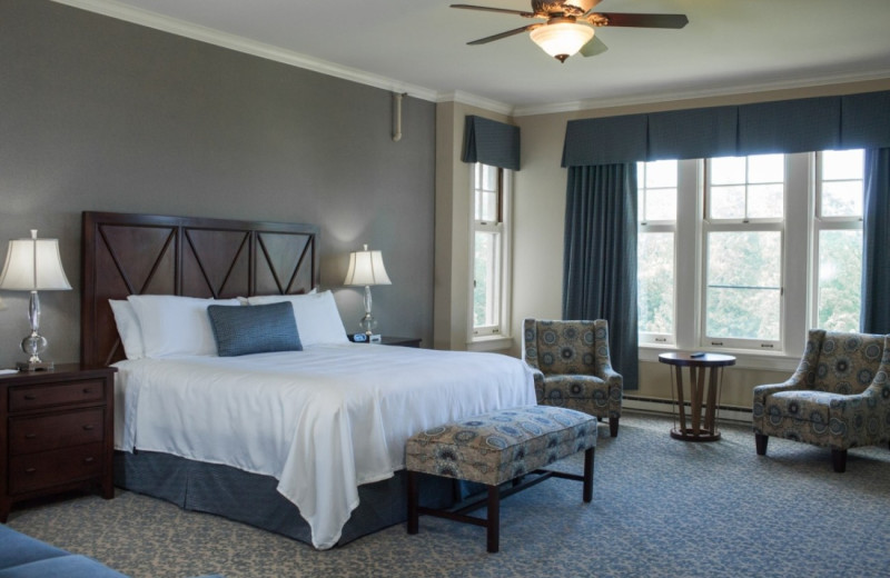 Guest room at The Inn at Stonecliffe. 