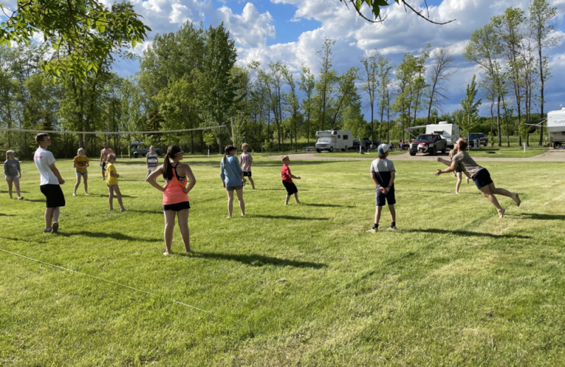 Volleyball at Swan Lake Resort.