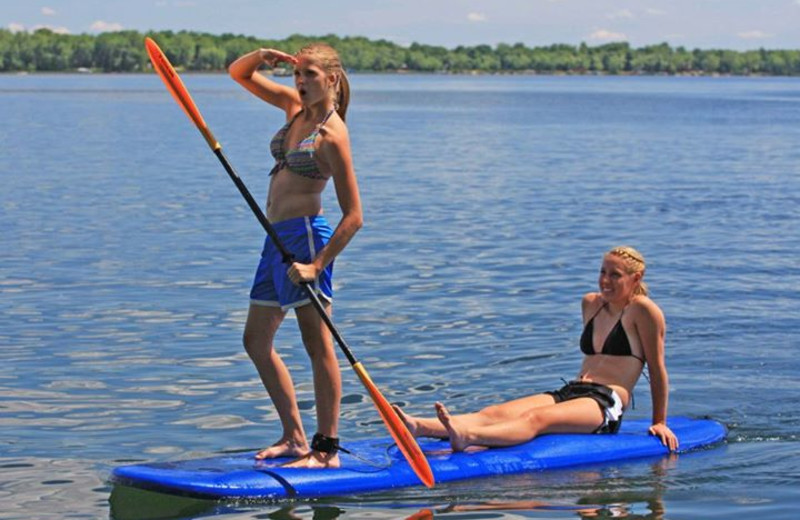 Paddle boarding at Big McDonald Resort.