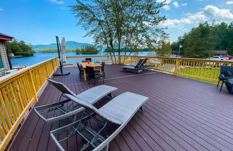 Rental deck at Northern Living - Luxurious Vacation Rentals.